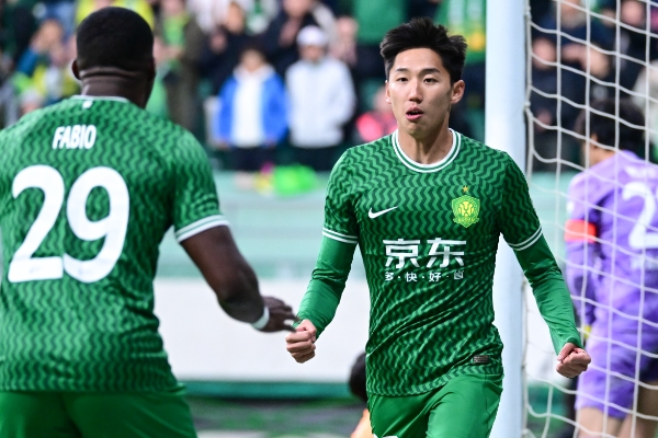 北京国安主场6-0大胜青岛海牛
